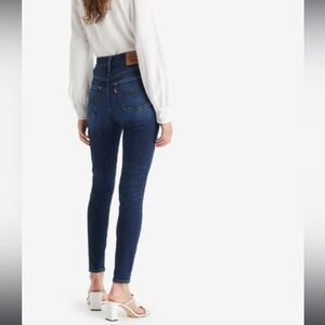 Levi’s Mile High Super Skinny jeans in dark blue wash